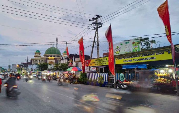 Polres Tulungagung Buat Pos Pelayanan dan Pengamanan di Titik Rawan Macet