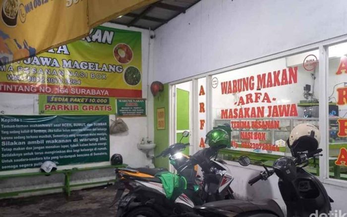 Warung di Surabaya Gratis Khusus Mahasiswa Terdampak Bencana