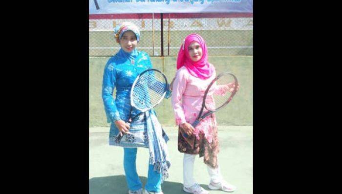 Peringati Hari Ibu, Persit Kodim Bangkalan  Gelar Lomba Tenis Lapngan Unik