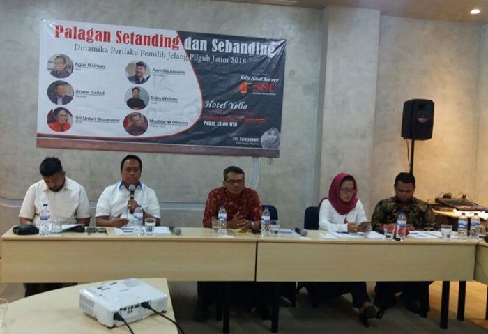 Survei SSC: Khofifah-Emil Ungguli Gus Ipul-Puti 1,9 Persen Survei SSC: Khofifah-Emil Ungguli Gus Ipul-Puti 1,9 Persen