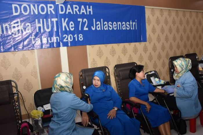 KDJA II Ikuti Donor Darah dalam Rangka HUT Jalasenastri ke-72