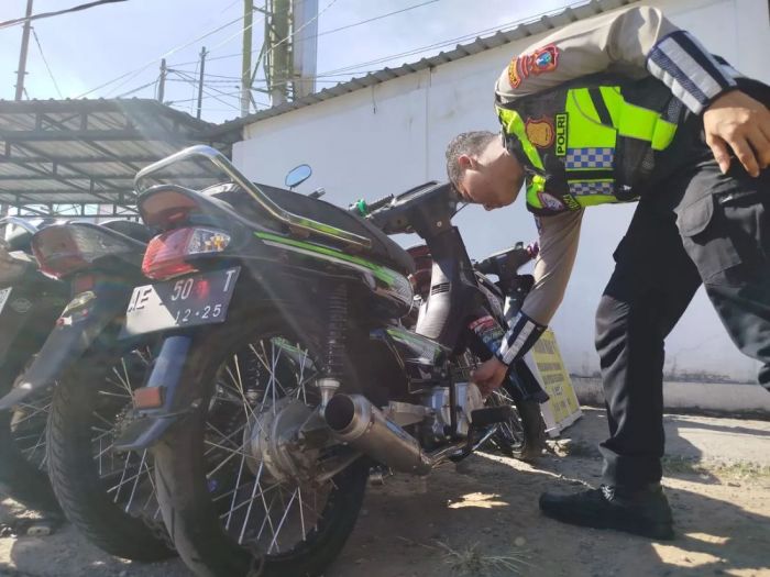 Polres Ponorogo Amankan 123 Kendaraan yang Diduga Akan Dipakai Balap Liar