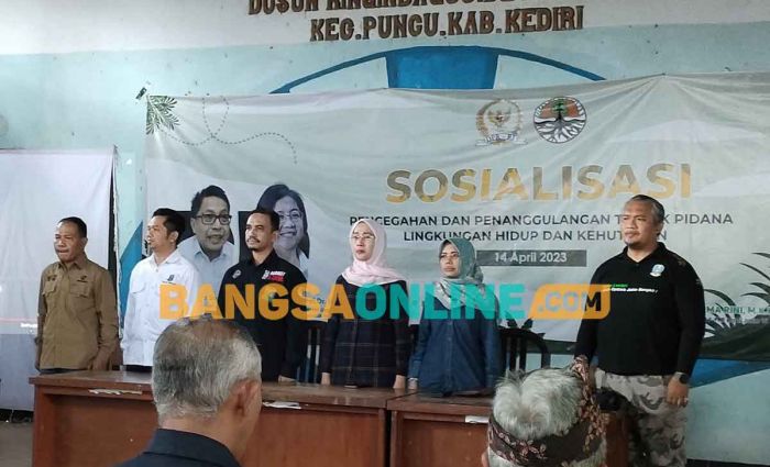 Gandeng Gakkum KLHK, Wakil Ketua Komisi IV DPR RI Gelar Sosialisasi di Kediri