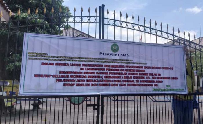 Satu ASN Terkonfirmasi Covid-19, Pengadilan Negeri Kota Kediri Lockdown