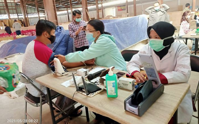 Rentan Penularan Covid-19, Dinkes Batu Vaksinasi Pedagang Pasar