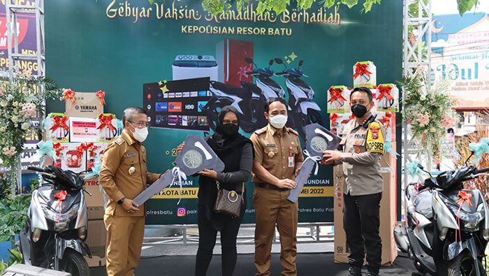 Polres Batu Gelar Pengundian Gebyar Vaksinasi Covid-19 Berhadiah