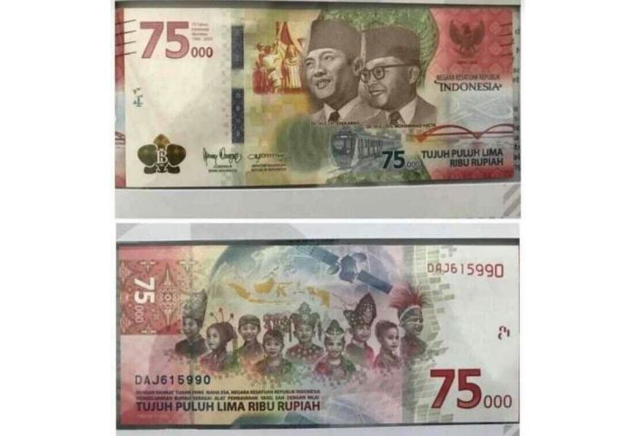 Besok, BI Launching Uang Baru Pecahan Rp 75 Ribu, Ini Bentuknya Besok, BI Launching Uang Baru Pecahan Rp 75 Ribu, Ini Bentuknya