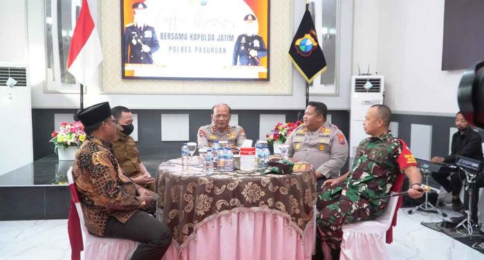 Kapolda Jatim Gelar Coffee Morning di Pasuruan