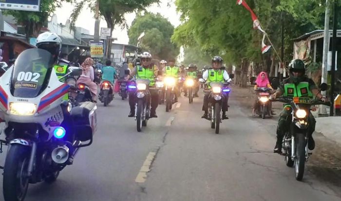 Kapolres, Dandim, dan Bupati Bangkalan Konvoi Bersama dan Patroli Malam Pastikan Keamanan Natal