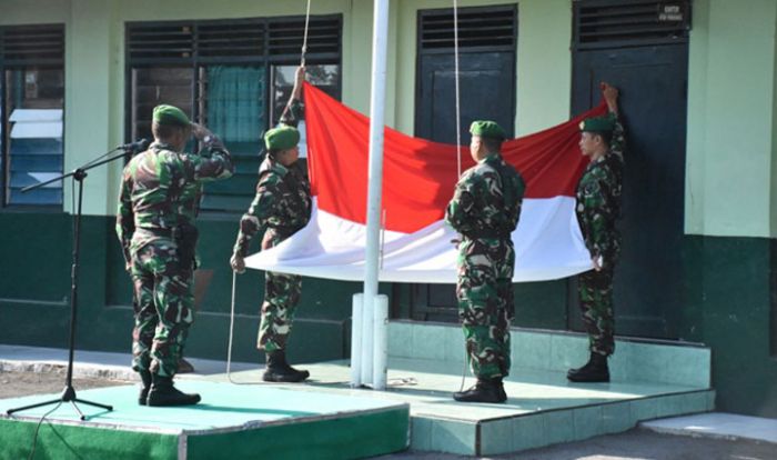 Kasdim 0803/Madiun: Upacara Bendera Merah Putih Pemicu Semangat Bertugas