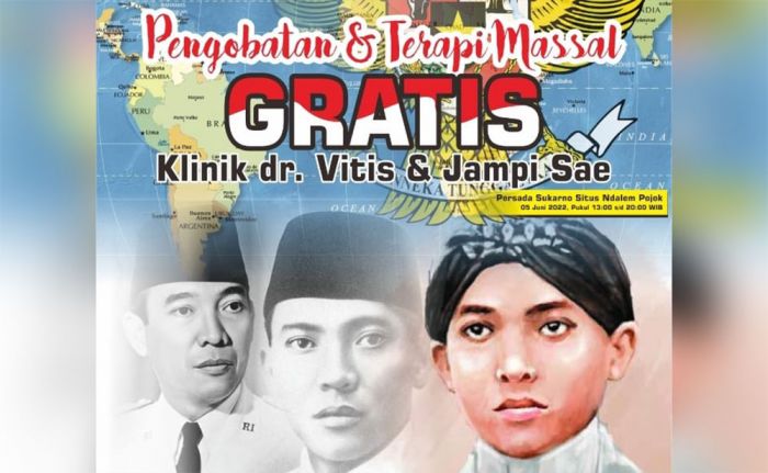 Sambut Hari Lahir Pancasila dan Hari Lahir Bung Karno, Situs Ndalem Pojok Gelar Pengobatan Gratis