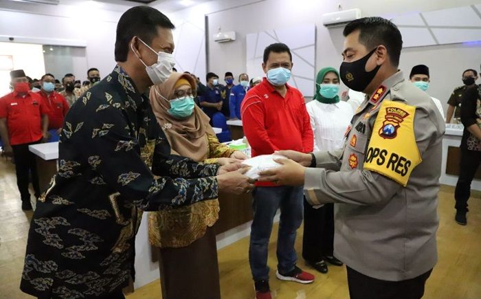 Bacalon, KPU, dan Bawaslu Mojokerto Gelar Deklarasi Protokol Kesehatan Covid-19 