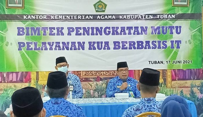 Tingkatkan Mutu, Kemenag Tuban Gembleng Kepala KUA Layanan Berbasis IT Tingkatkan Mutu, Kemenag Tuban Gembleng Kepala KUA Layanan Berbasis IT
