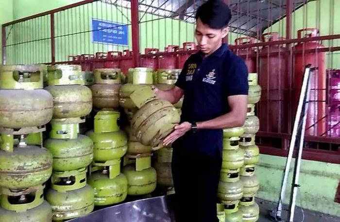 Pastikan Stok LPG Aman, Satgas Pangan Polres Blitar Kota Sidak ke Sejumlah Agen