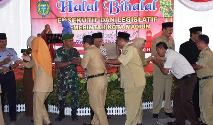 Kasdim Madiun Hadiri Acara Halal Bihalal Bareng Wali Kota dan Forkopimda Kota Madiun