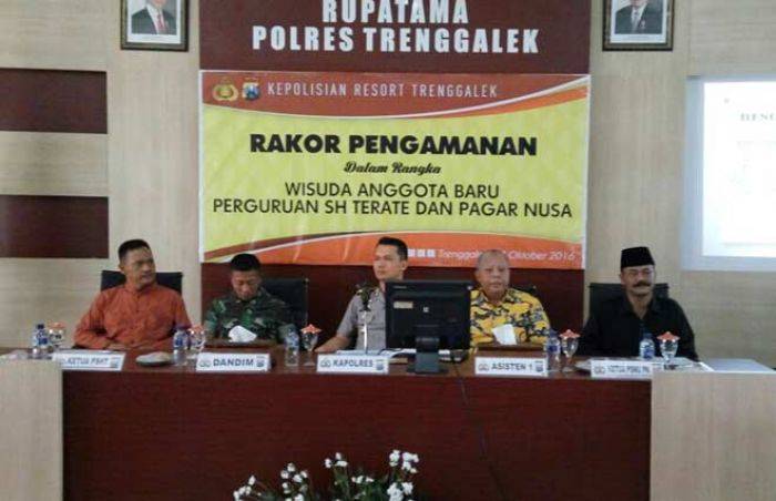 Polres Trenggalek Gelar Rakor Pam Wisuda Anggota Baru PSH Terate Polres Trenggalek Gelar Rakor Pam Wisuda Anggota Baru PSH Terate
