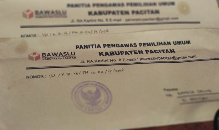 Kop Surat Masih Tertulis Panwaslu, Bawaslu Pacitan Akui Teledor Kop Surat Masih Tertulis Panwaslu, Bawaslu Pacitan Akui Teledor