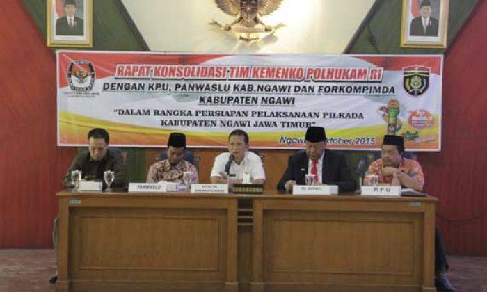 Kunjungi Ngawi, Kemenkopolhukam Beri Arahan KPU dan Panwaslih Kunjungi Ngawi, Kemenkopolhukam Beri Arahan KPU dan Panwaslih