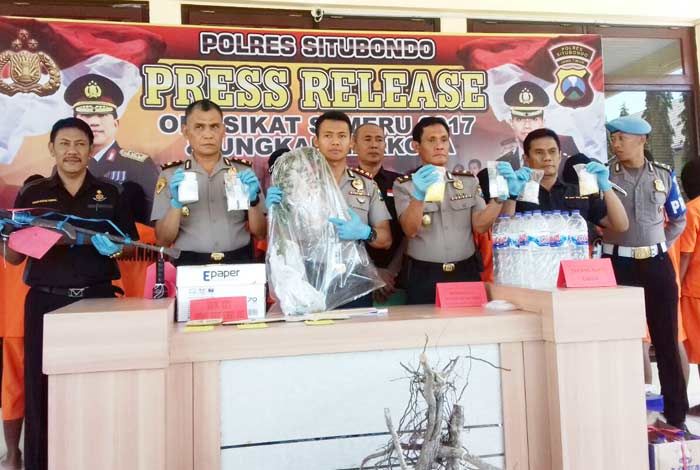 Operasi Sikat Semeru 2017, Polres Situbondo Berhasil Ungkap 18 Kasus