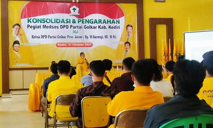 Bangun Persepsi Positif Guna Promosi dan Proteksi, Golkar Kediri Gandeng Kader Penggiat Medsos