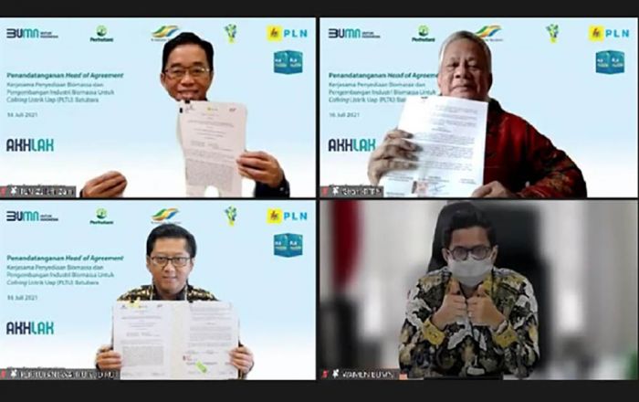 PLN, PTPN Group, dan Perhutani Bersinergi dalam Co-firing di 52 PLTU Batu Bara