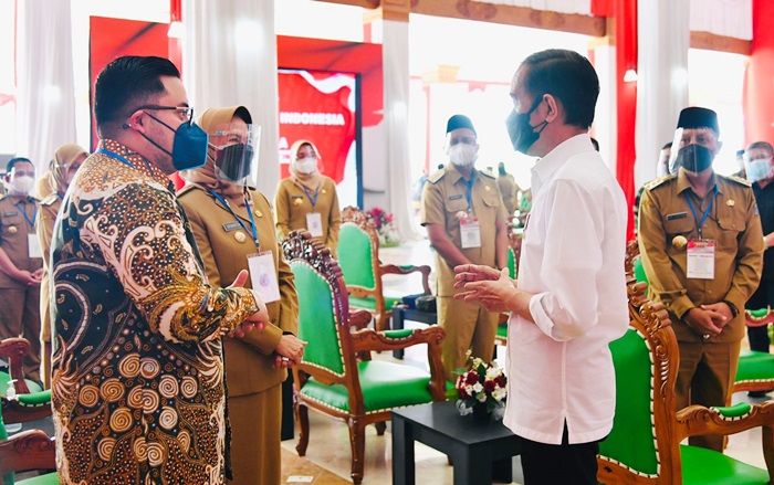 Rakor Bersama Presiden, Mas Dhito: Pemkab Kediri Duduki Peringkat 4 Cakupan Vaksinasi Covid-19