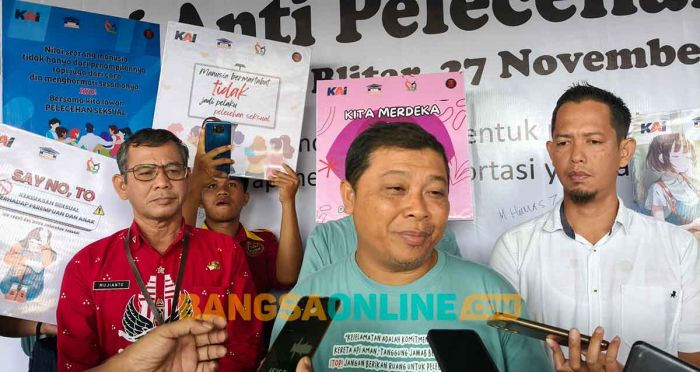 KAI Daop 7 Madiun Gelar Sosialisasi Anti-Pelecehan Seksual di Stasiun Blitar