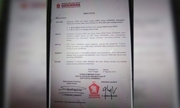 Gerindra Tunjuk Rusdi Sebagai Wakil Ketua DPRD Pasuruan