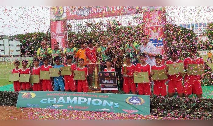 SSB KFFC Jombang Juarai Sepak Bola KU-12 Piala Pangdam Brawijaya