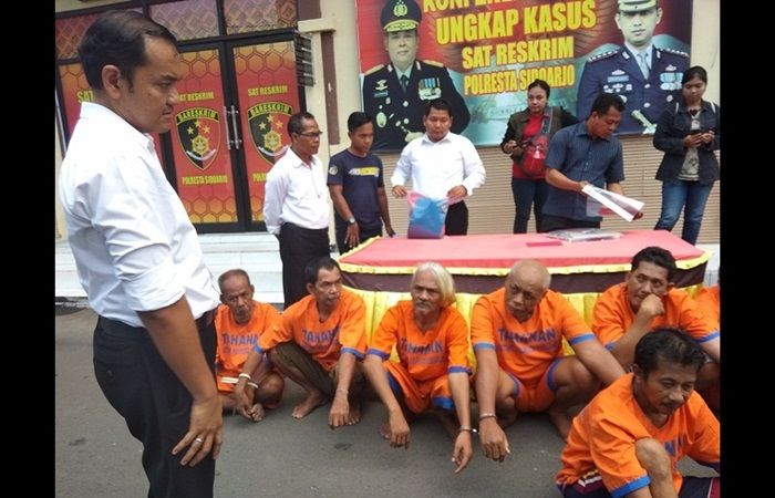 ​Jelang Ramadan, Polresta Sidoarjo Panen Tangkapan Penjudi Togel