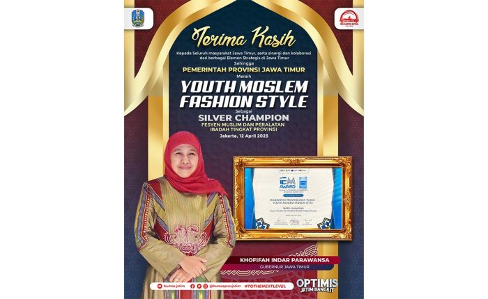 Raih Silver Champion IEM 2023, Khofifah Komitmen Dorong Fesyen Muslim Jadi Unggulan Ekonomi Kreatif Raih Silver Champion IEM 2023, Khofifah Komitmen Dorong Fesyen Muslim Jadi Unggulan Ekonomi Kreatif