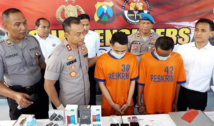 ​Polres Kediri Ringkus Pencuri 92 HP Berikut Penadahnya