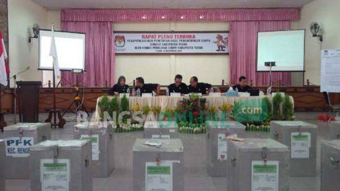 Hasil Rekapitulasi Pilkada Tuban: Huda-Noor 278.262 suara, Zadit 179.635 Hasil Rekapitulasi Pilkada Tuban: Huda-Noor 278.262 suara, Zadit 179.635