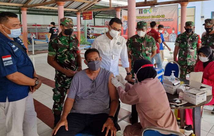 Sinergi Bersama TNI, Lapas Surabaya Gelar Vaksinasi Covid-19 Dosis Ketiga