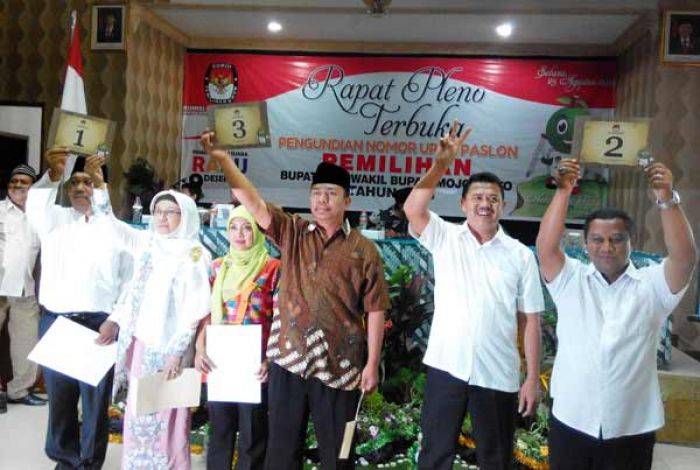 Nisa Nomer 1 MKP Nomer 2, Hasil Undian Calon Bupati-Wakil Bupati Mojokerto Nisa Nomer 1 MKP Nomer 2, Hasil Undian Calon Bupati-Wakil Bupati Mojokerto