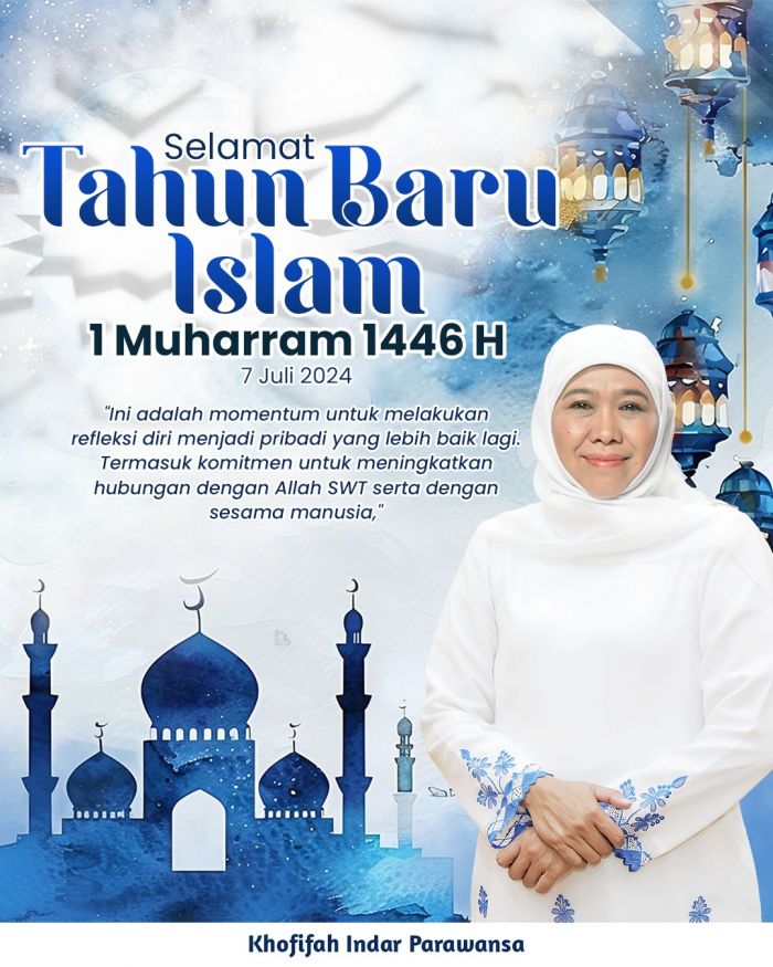Peringatan Tahun Baru Islam 1446 H, Khofifah Berpesan untuk Perkuat Solidaritas Kemanusiaan Peringatan Tahun Baru Islam 1446 H, Khofifah Berpesan untuk Perkuat Solidaritas Kemanusiaan