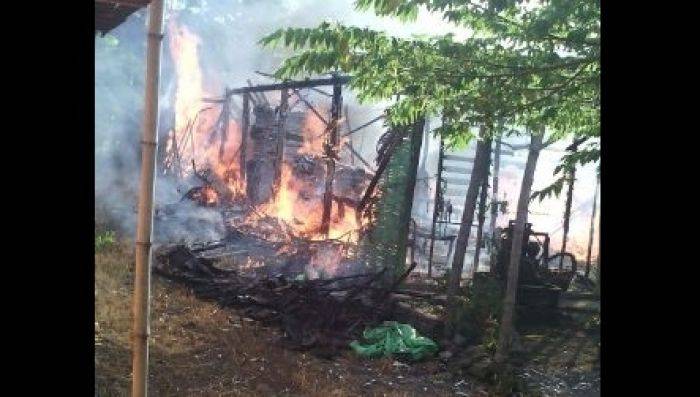 Ditinggal Pergi, Rumah di Krembung Sidoarjo Ludes Terbakar