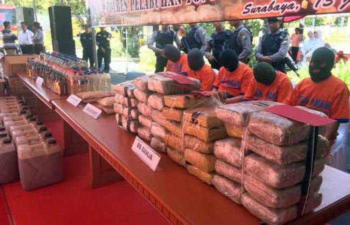 BB Miras dan Narkoba Senilai Milyaran Rupiah Dimusnahkan di Halaman Taman Surya BB Miras dan Narkoba Senilai Milyaran Rupiah Dimusnahkan di Halaman Taman Surya