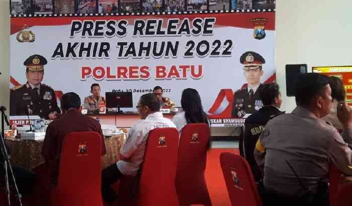 Kasus Penggelapan Dominasi Aksi Kriminal di Polres Batu Tahun 2022