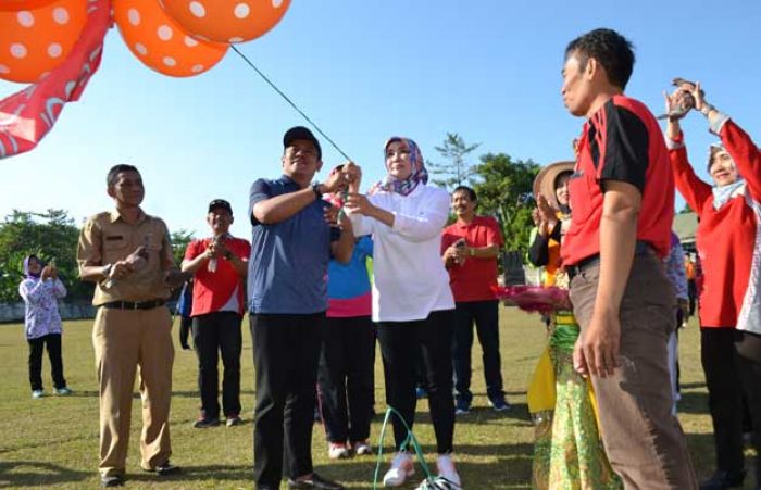 Dua Ribu Siswa-siswi PAUD di Nganjuk Ikuti Gebyar Senam dan Tari