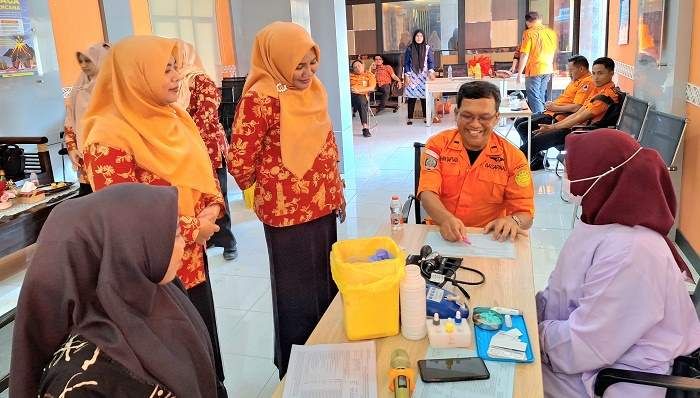 DWP BPBD Jatim dan Berbagai Komunitas Relawan Kebencanaan Gelar Aksi Donor Darah