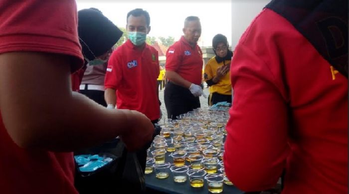 Anggota Satlantas Polresta Sidoarjo Mendadak Dites Urine