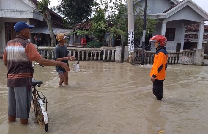 Kali Lamong Meluap, Puluhan Rumah Warga di Gresik Terendam Banjir