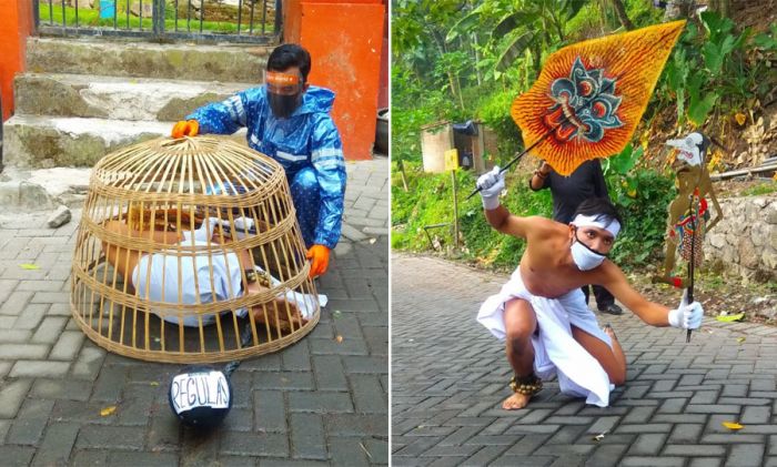 Aksi Teatrikal Sindir Pemkab yang Belum Keluarkan Regulasi Tata Cara Penyelenggaraan Kesenian Aksi Teatrikal Sindir Pemkab yang Belum Keluarkan Regulasi Tata Cara Penyelenggaraan Kesenian