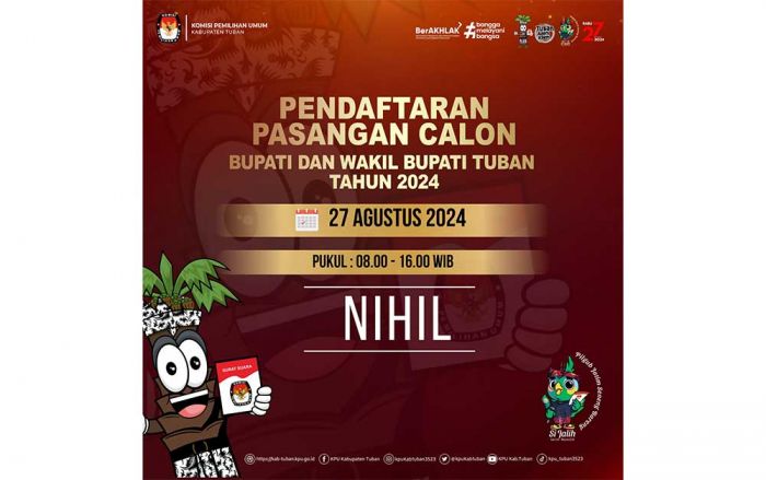 Hari Pertama, Belum Ada Paslon yang Daftar ke KPU Tuban Hari Pertama, Belum Ada Paslon yang Daftar ke KPU Tuban