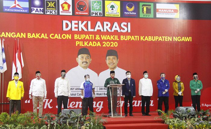 Resmi Didukung 10 Parpol, Ony-Antok Bakal Lawan Bumbung Kosong di Pilbup Ngawi 2020