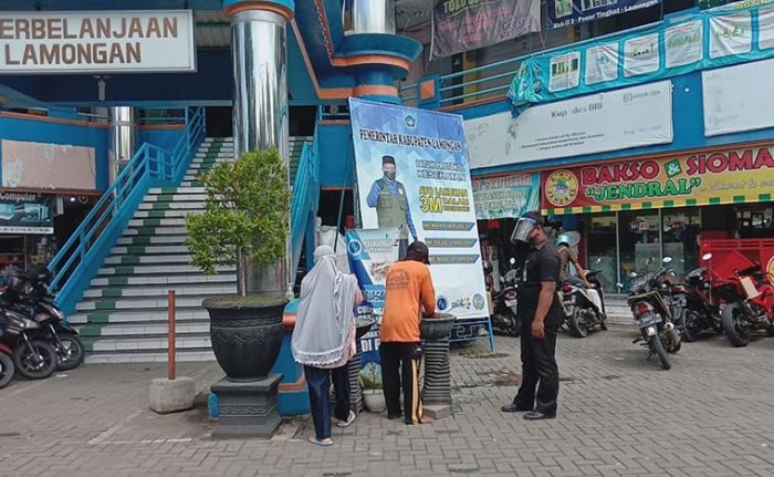 Covid-19 Belum Sirna, Perumda Pasar Lamongan Perketat Protokol Kesehatan