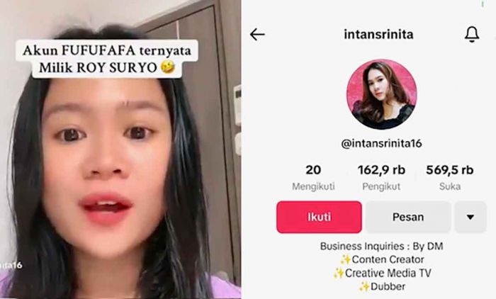 Usai Videonya Viral, Intan Srinita Hapus Unggahan yang Tuding Roy Suryo Pemilik Akun Fufufafa Usai Videonya Viral, Intan Srinita Hapus Unggahan yang Tuding Roy Suryo Pemilik Akun Fufufafa