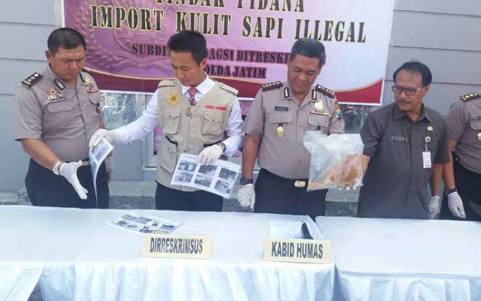 Gudang Kulit Sapi Ilegal di Komplek pergudangan Kencana Trosobo Digerebek Gudang Kulit Sapi Ilegal di Komplek pergudangan Kencana Trosobo Digerebek