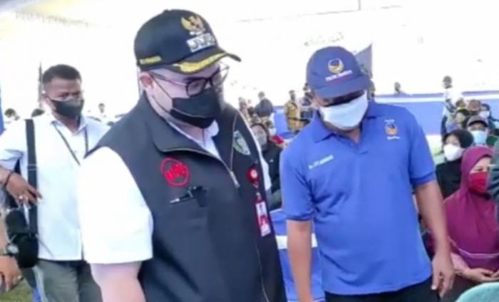 Beri Apresiasi, Mas Bup Dhito Tinjau Vaksinasi Massal yang Digelar Nasdem Kediri Beri Apresiasi, Mas Bup Dhito Tinjau Vaksinasi Massal yang Digelar Nasdem Kediri